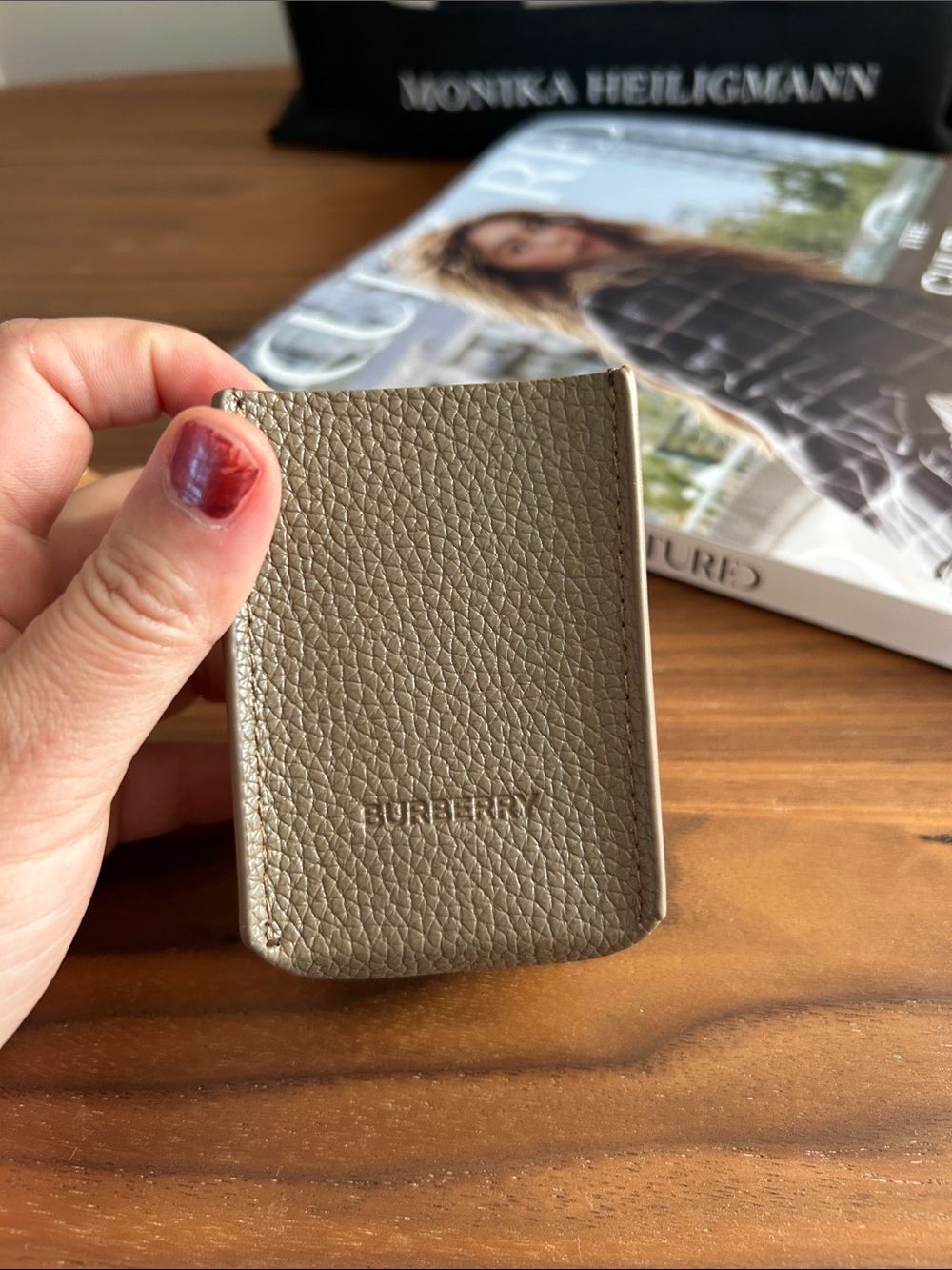 Burberry faux leather case